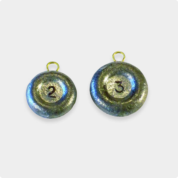River / Disc Sinkers 4 Oz – Choose Qty Of 5, 10, 25 Or 50 – Made In USA, Free Shipping