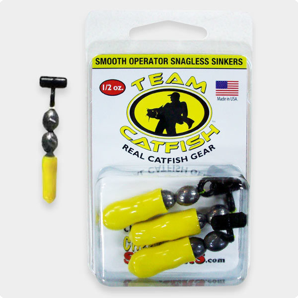 SMI Beau Mac 3/8 Oz Slinky Drop Sinkers – Snagless Drift Fishing Weights – 2 Packs – Black, 049628345025