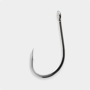 Black Cat Mega-Offset-Hook DG coating #12/0 1pc Catfish Hook Barbed